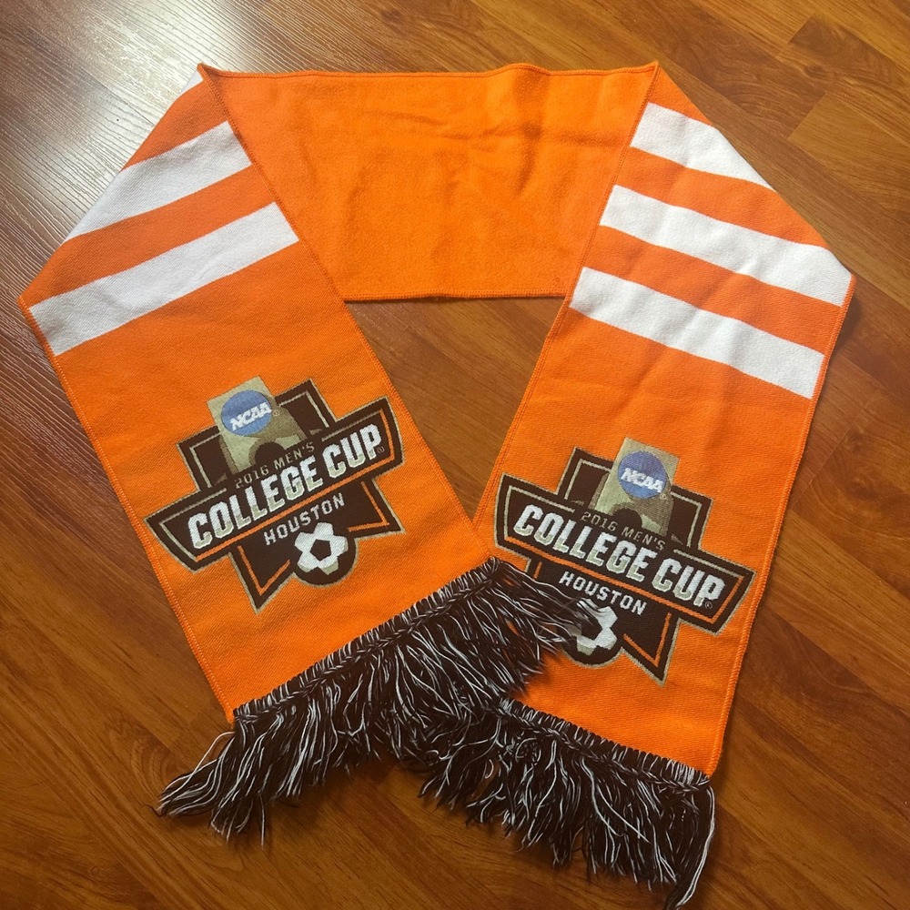 2016 NCAA Men's College Cup Houston Soccer Scarf Orange Fan Gear Souvenir